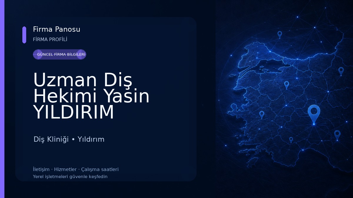Uzman Diş Hekimi Yasin YILDIRIM Diş Kliniği