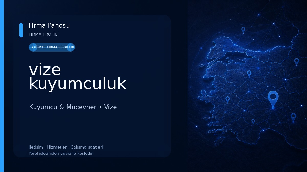 vize kuyumculuk Kuyumcu & Mücevher