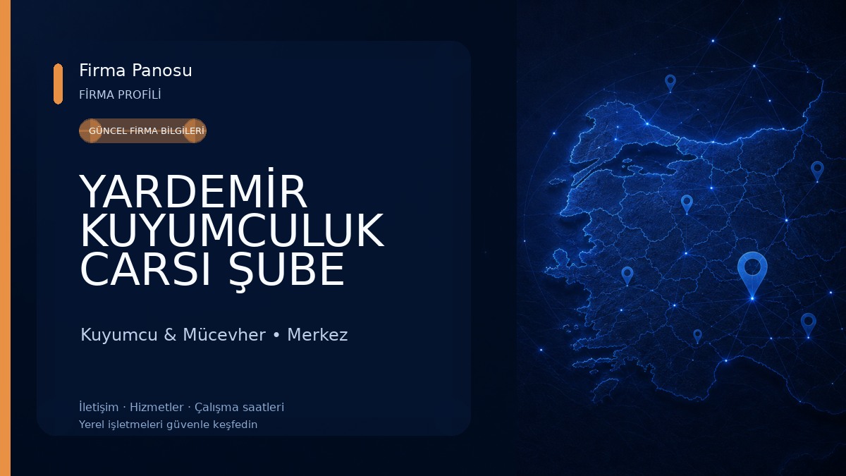 YARDEMİR KUYUMCULUK CARSI ŞUBE Kuyumcu & Mücevher