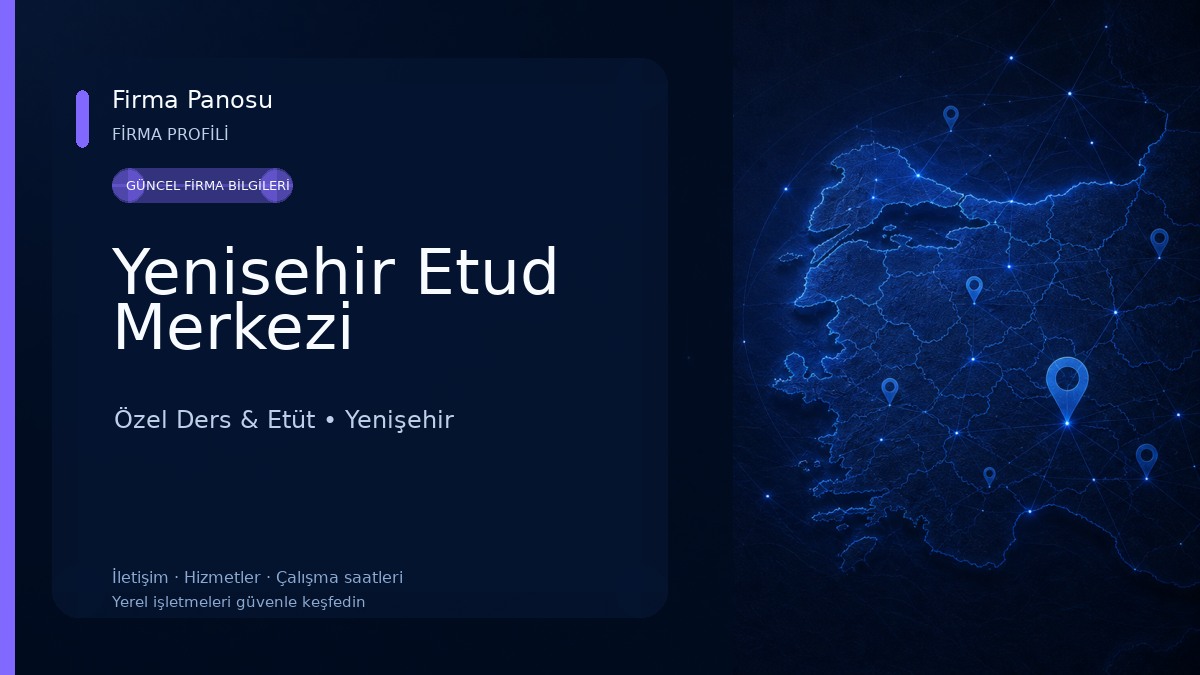 Yenisehir Etud Merkezi Özel Ders & Etüt