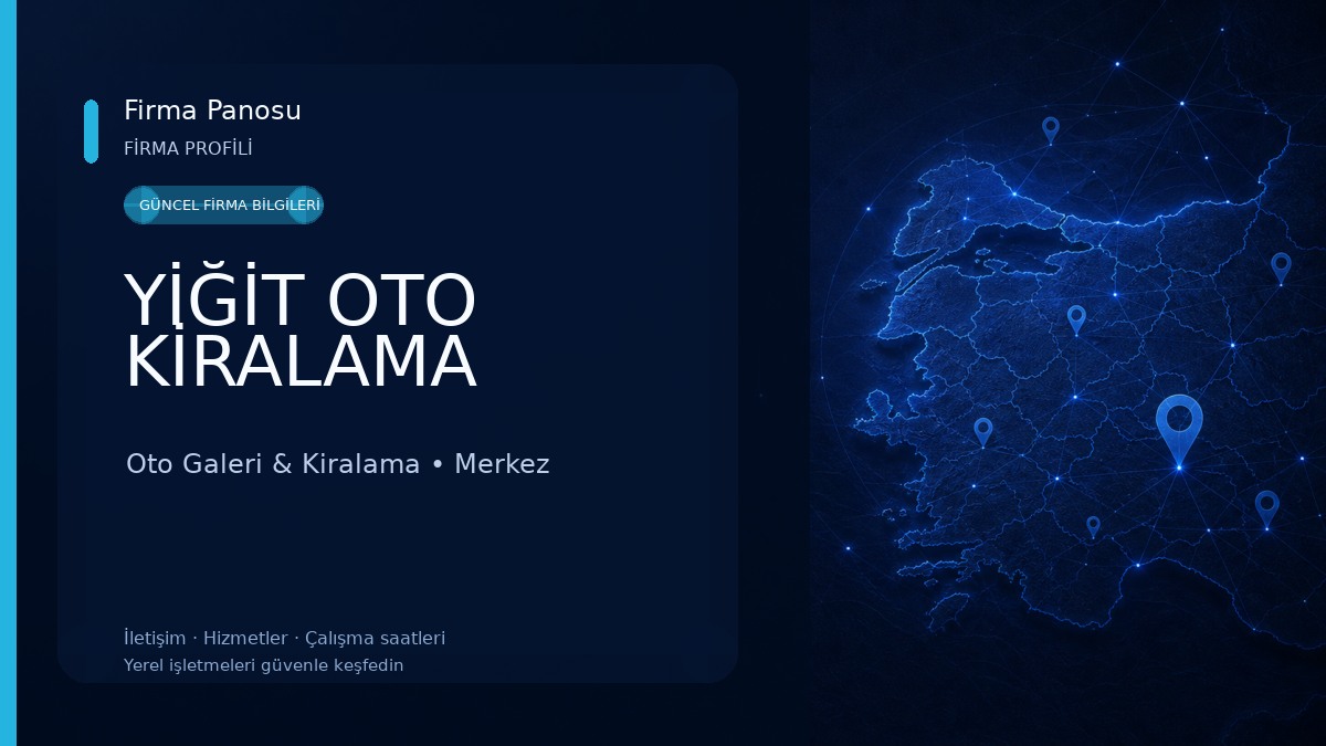 YİĞİT OTO KİRALAMA Oto Galeri & Kiralama