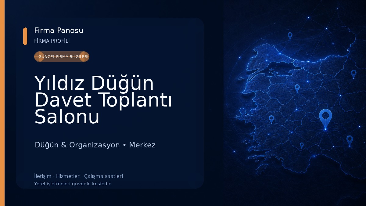Yıldız Düğün Davet Toplantı Salonu Düğün & Organizasyon