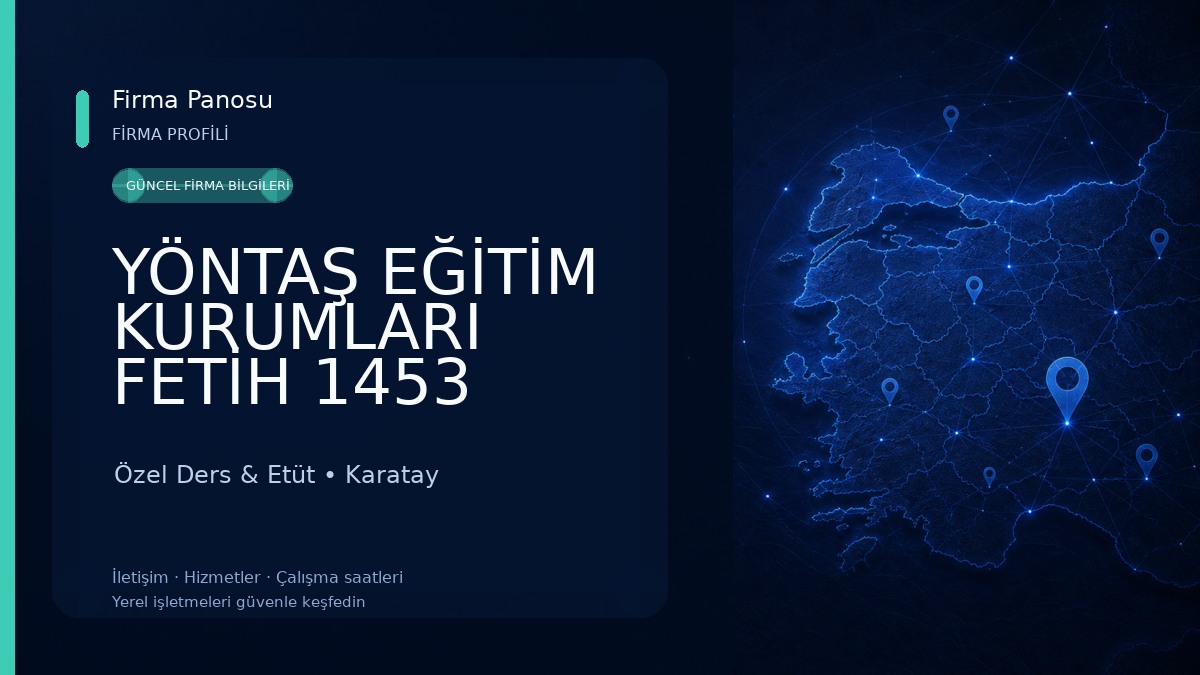 YÖNTAŞ EĞİTİM KURUMLARI FETİH 1453 