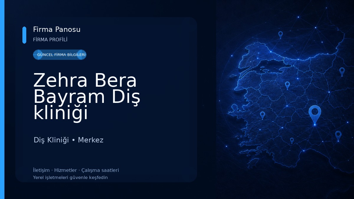 Zehra Bera Bayram Diş kliniği Diş Kliniği